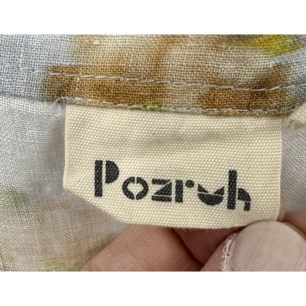 POZRUH maxi dress floral LARGE colorful cottage tiered smocked embroidered - Picture 13 of 16